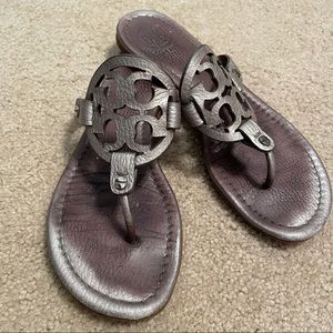 Tory Burch Silver Miller Sandals